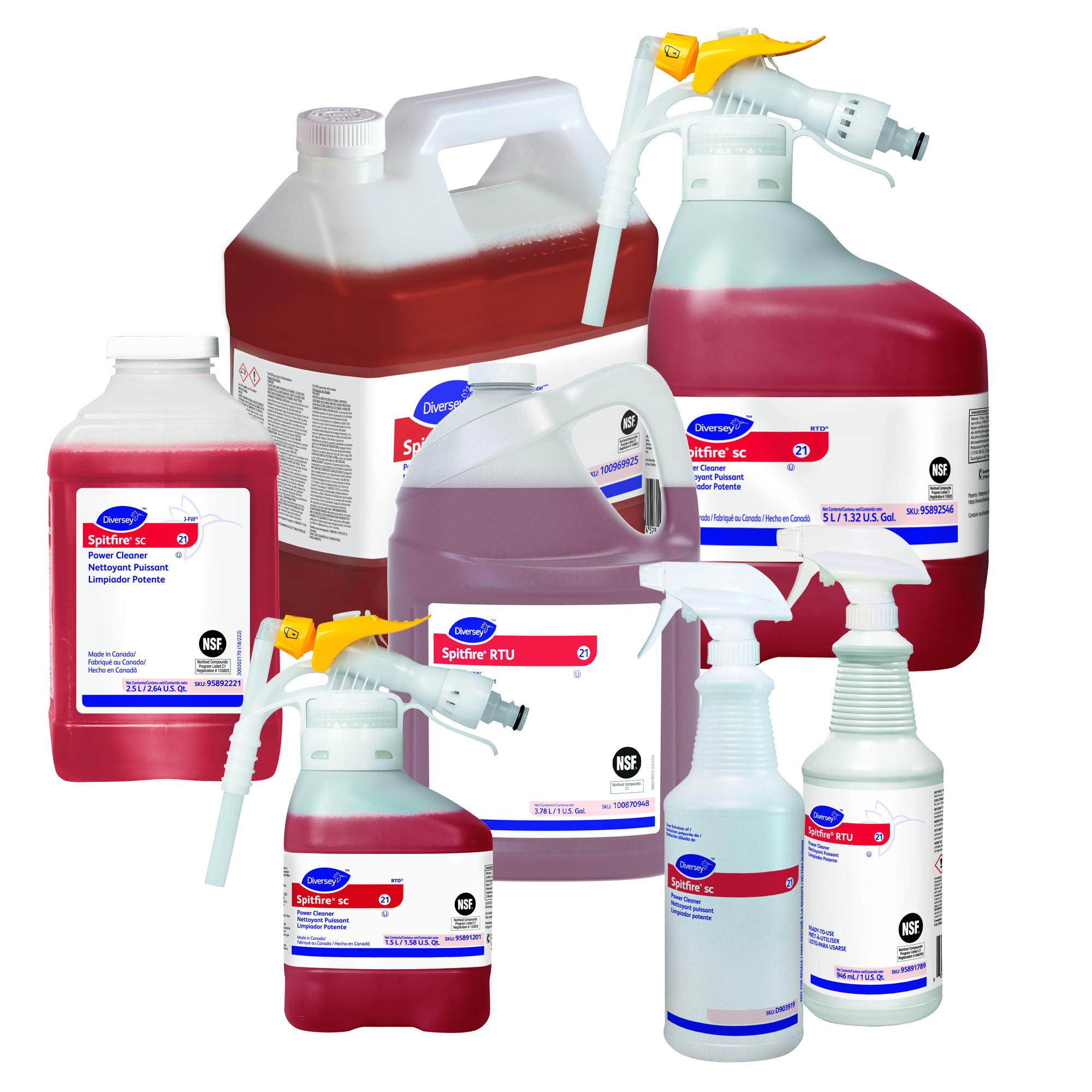 Spitfire® SC Pine All Purpose Cleaner 1.5 L Multi Surface Heavy