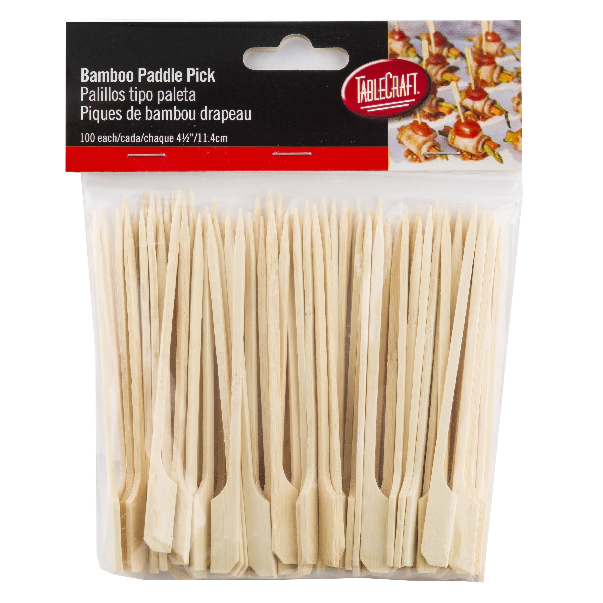 Paddle Pick 4.5 IN Bamboo 100/Pack | Imperial Dade