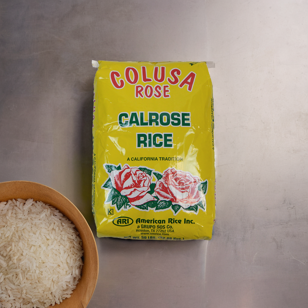 Calrose White Rice 50 LB Medium Grain 1/Bag | Imperial Dade