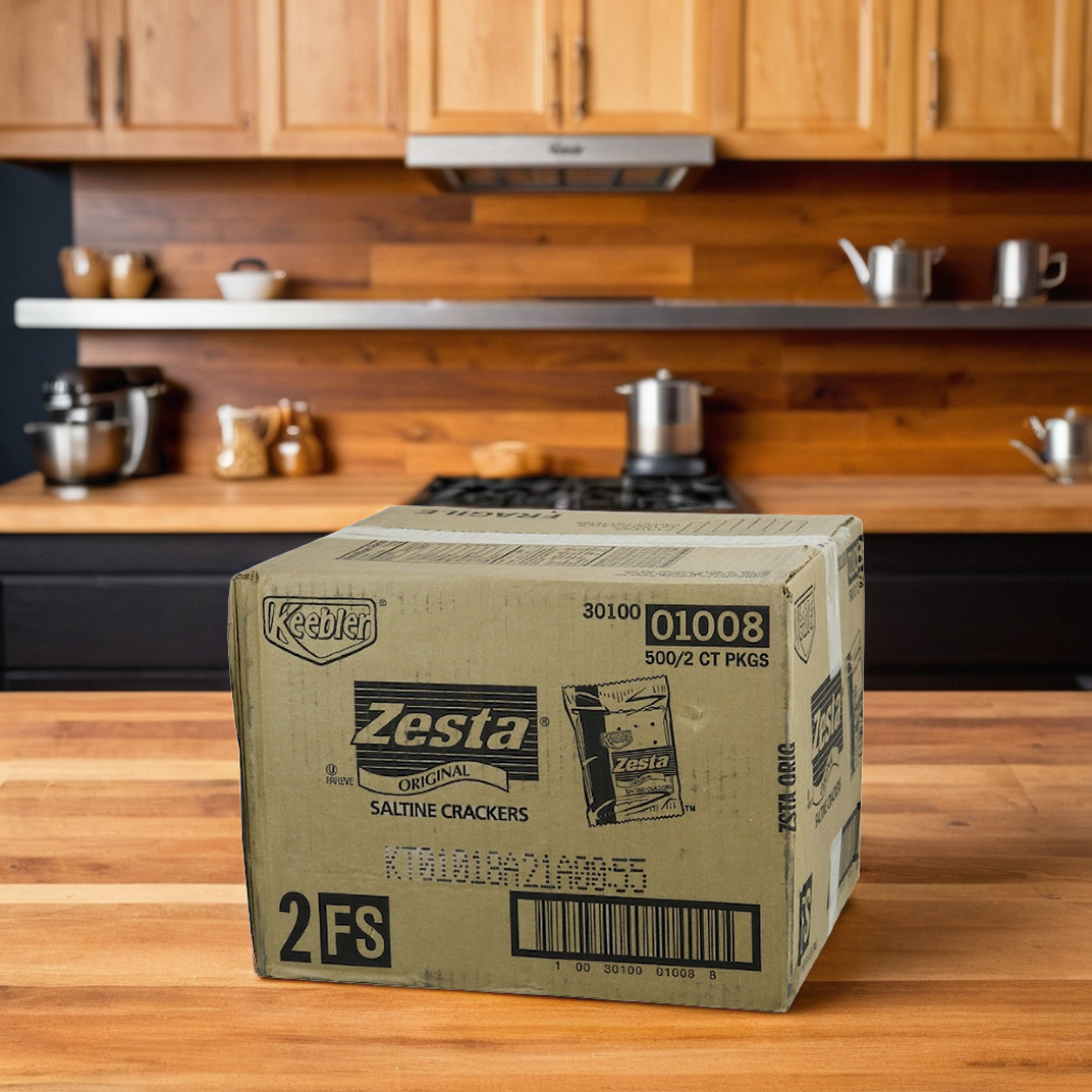 Zesta Saltine Cracker 2 Count/Pack 500 Packs/Case | Imperial Dade