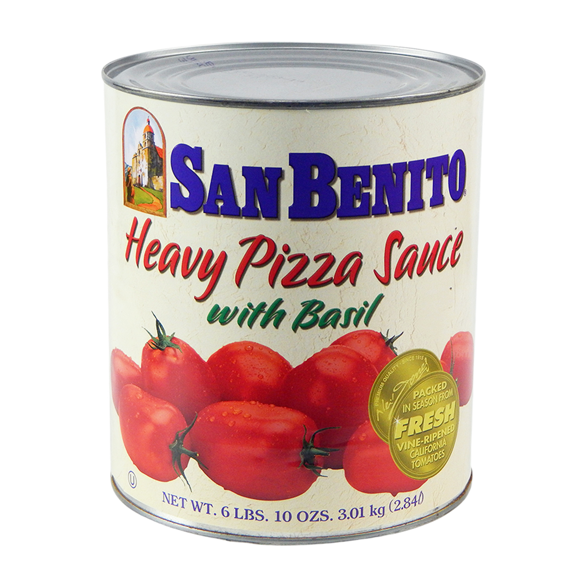 San Benito Basil Pizza Sauce 102 OZ Red #10 CN Heavy Based 13