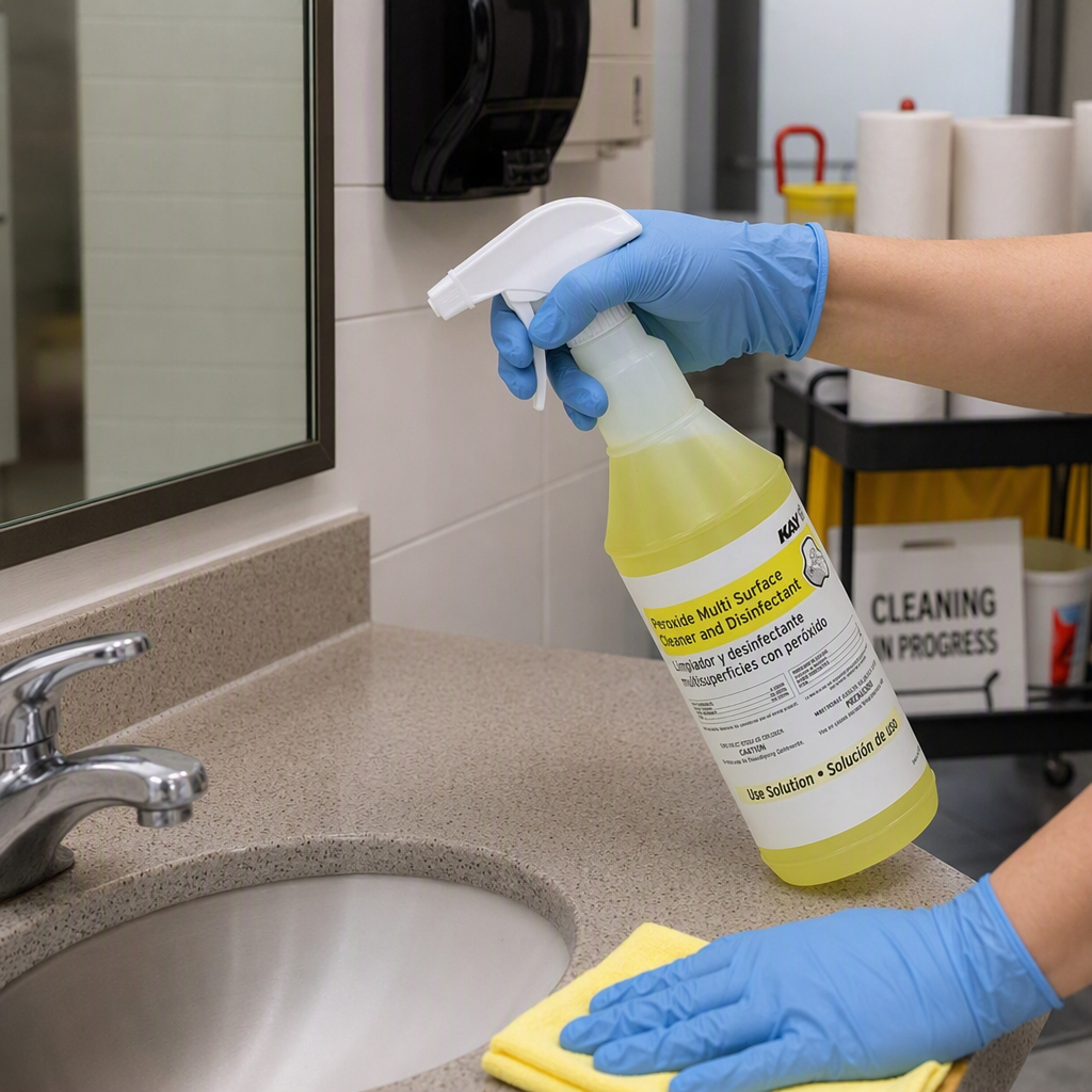 Peroxide Multi Surface Cleaner and Disinfectant Spray Bottle