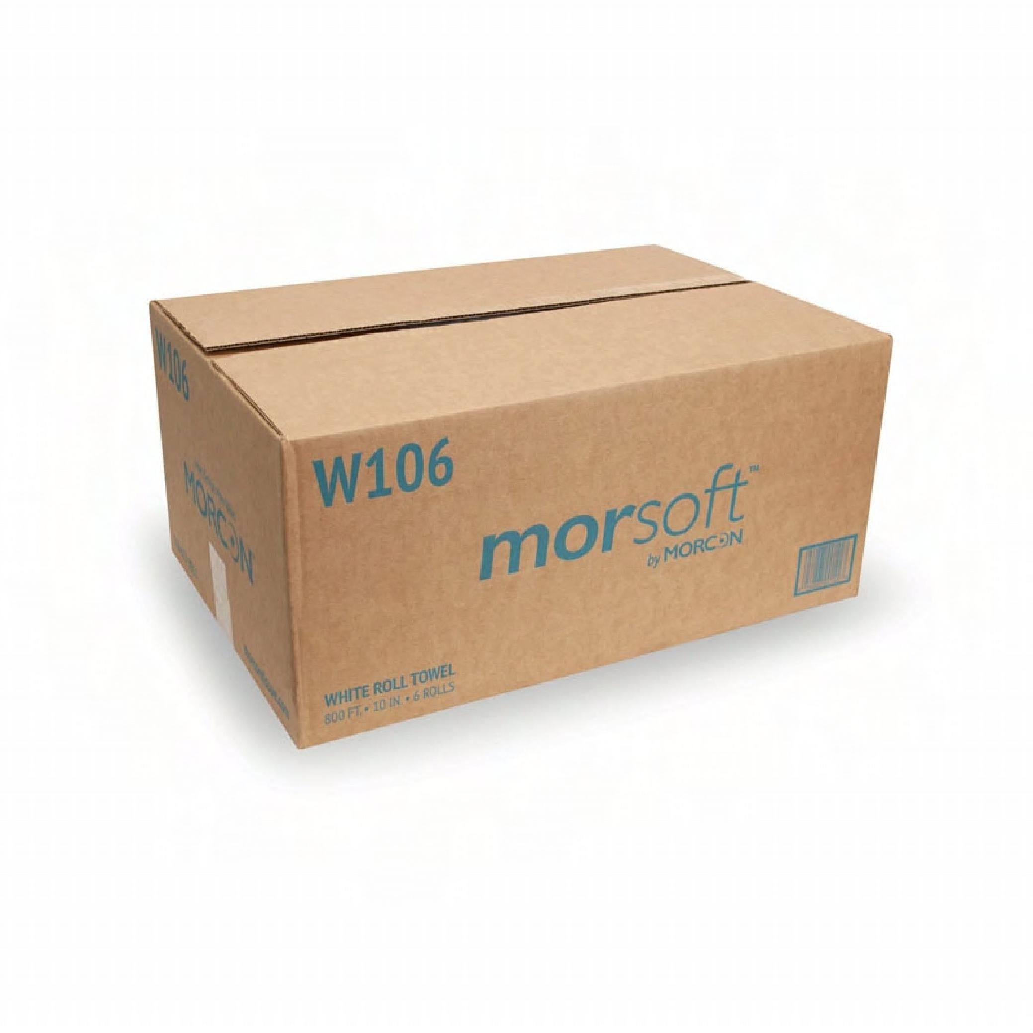 Morsoft® Roll Paper Towel 10IN X800FT 1PLY White Hardwound 2IN