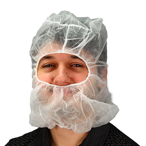 【IMPORT】braid hair balaclava WHITE Ninja Hood Hairnet OS White PP Extra Long Balaclava Style 1000