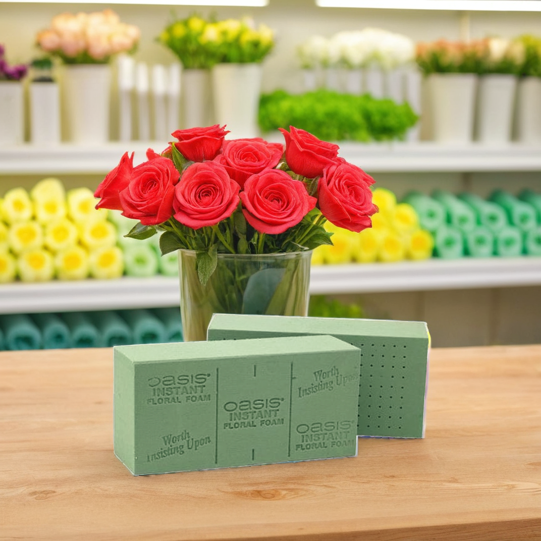 Instant Oasis Flower Sponge Green 48/Case | Imperial Dade
