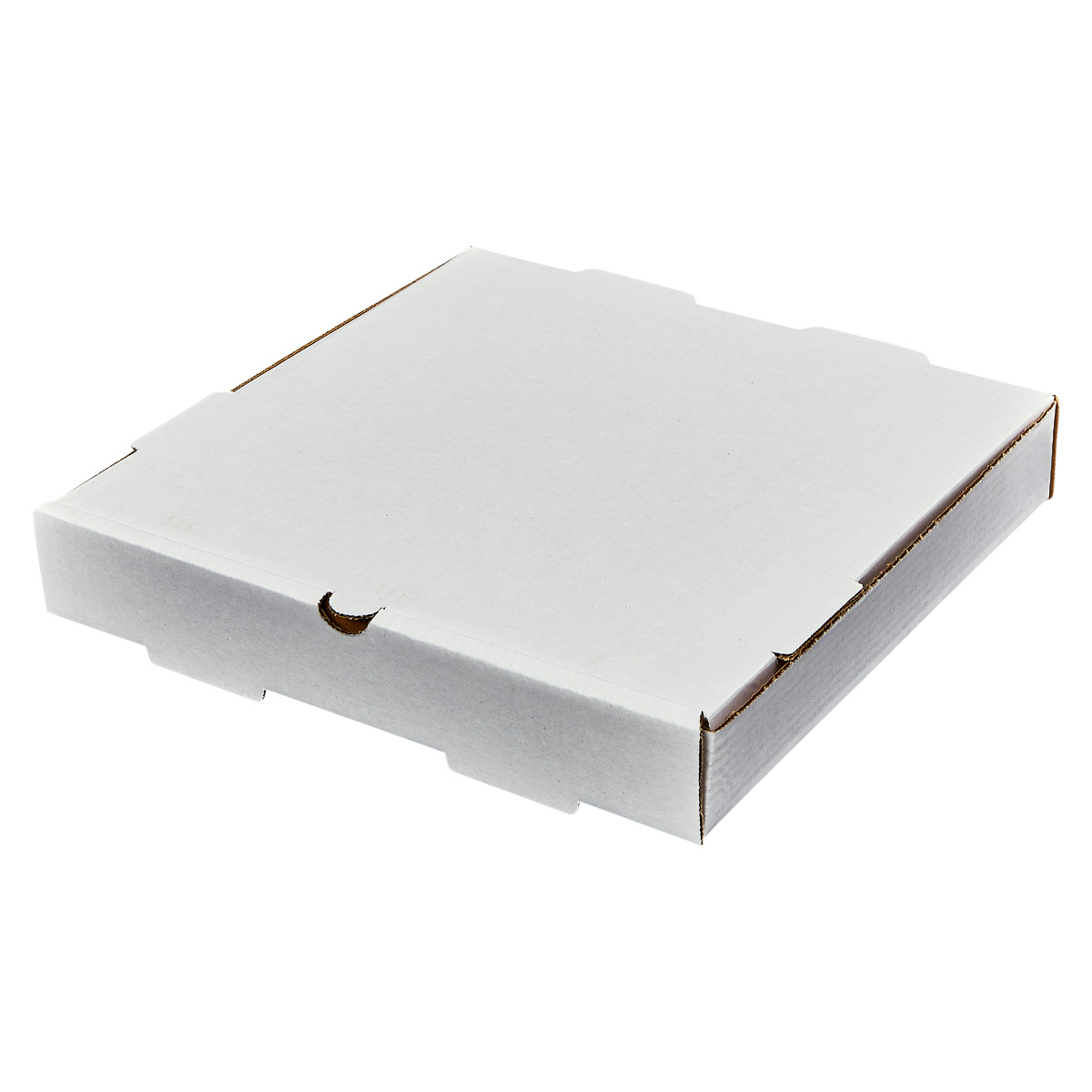 Victoria Bay Pizza Box 12X12X2 IN Corrugated Cardboard White Plain