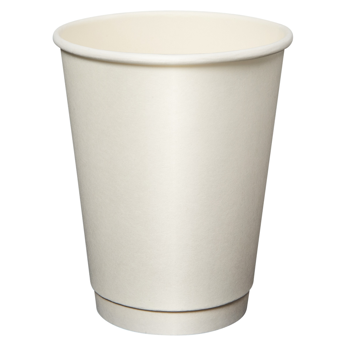 Victoria Bay Hot Cup 12 OZ Double Wall Poly-Coated Paper White