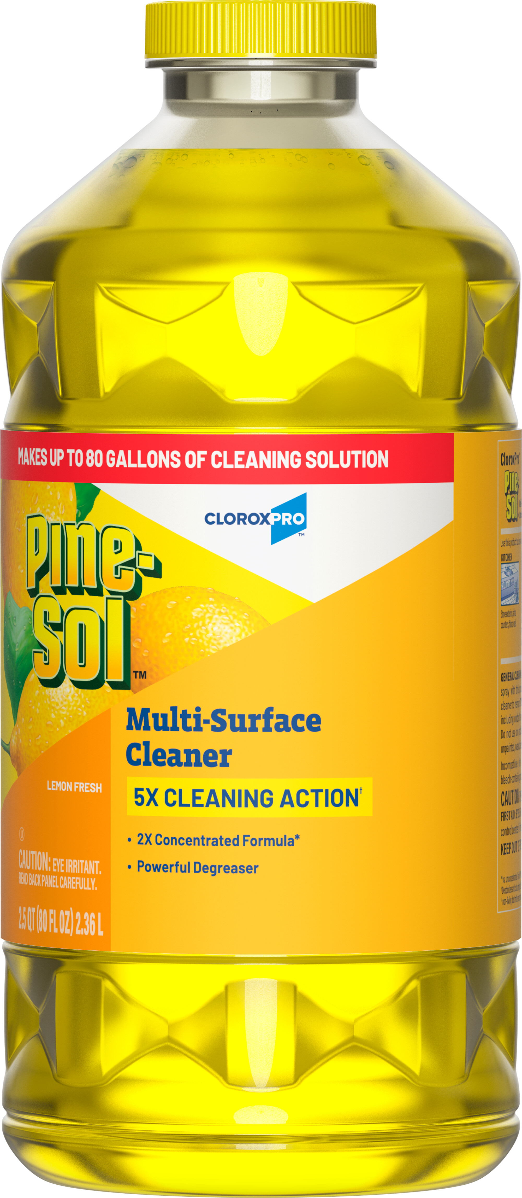 Pine-Sol® Lemon All Purpose Cleaner Deodorizer 80 OZ Multi Surface