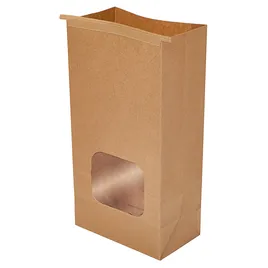 Tortilla Chip Bag Large (LG) 7.5X4.25X14.65 IN Kraft With