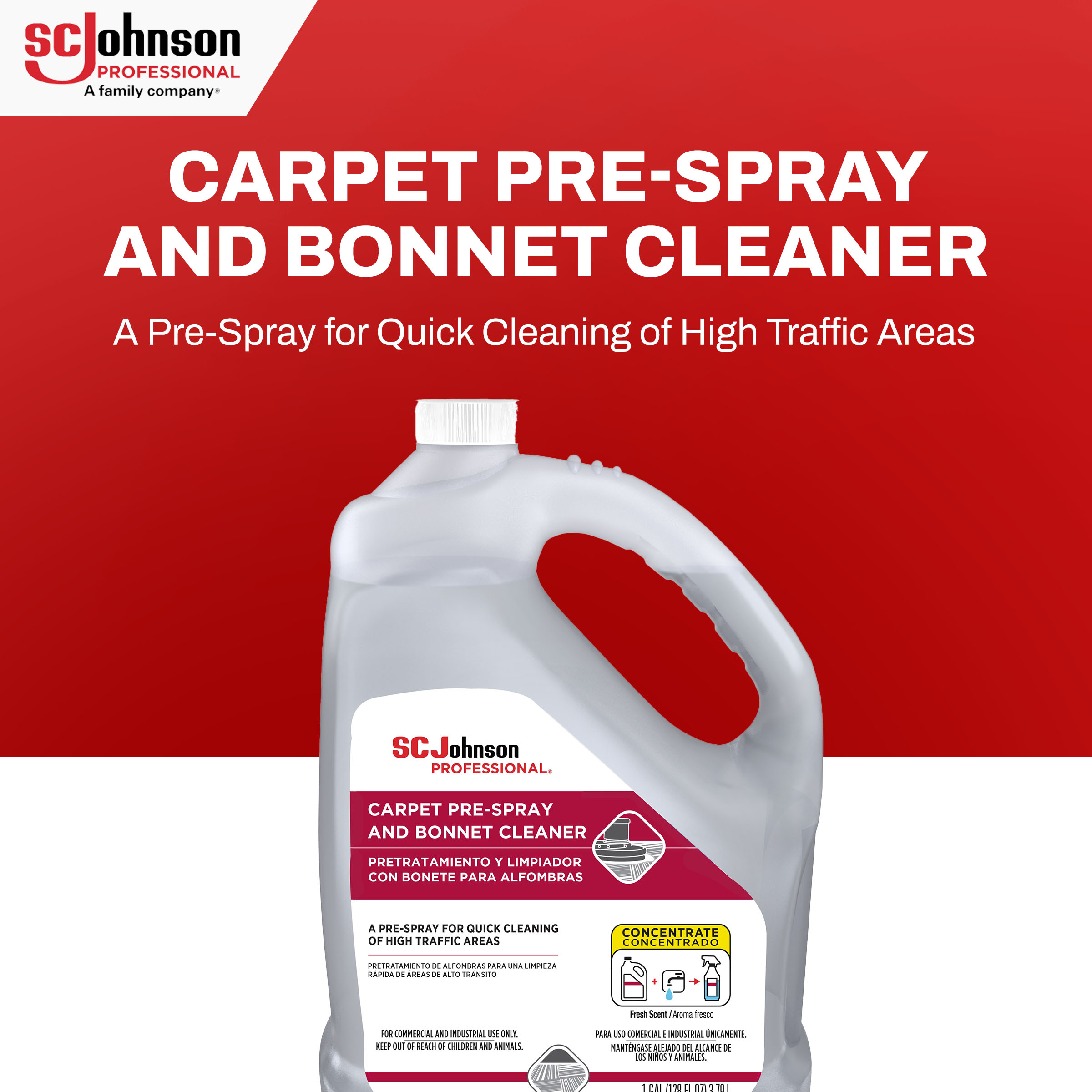SC Johnson Professional® Carpet Prespray & Spotter Carpet Bonnet 1