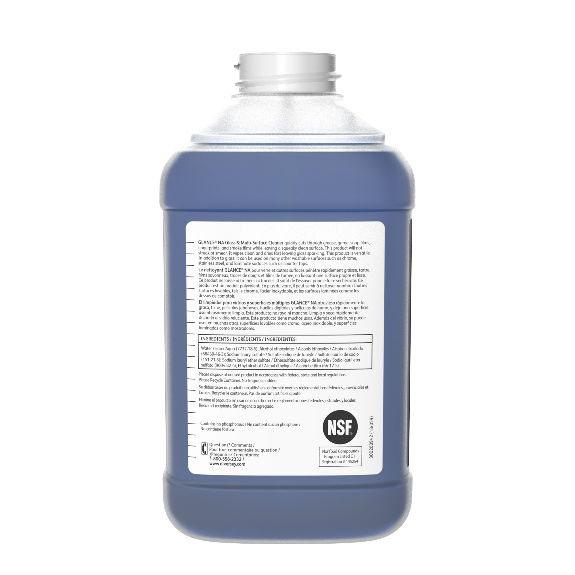 Glance® HC Glass & Surface Cleaner 2.5 L 2/Case | Imperial Dade