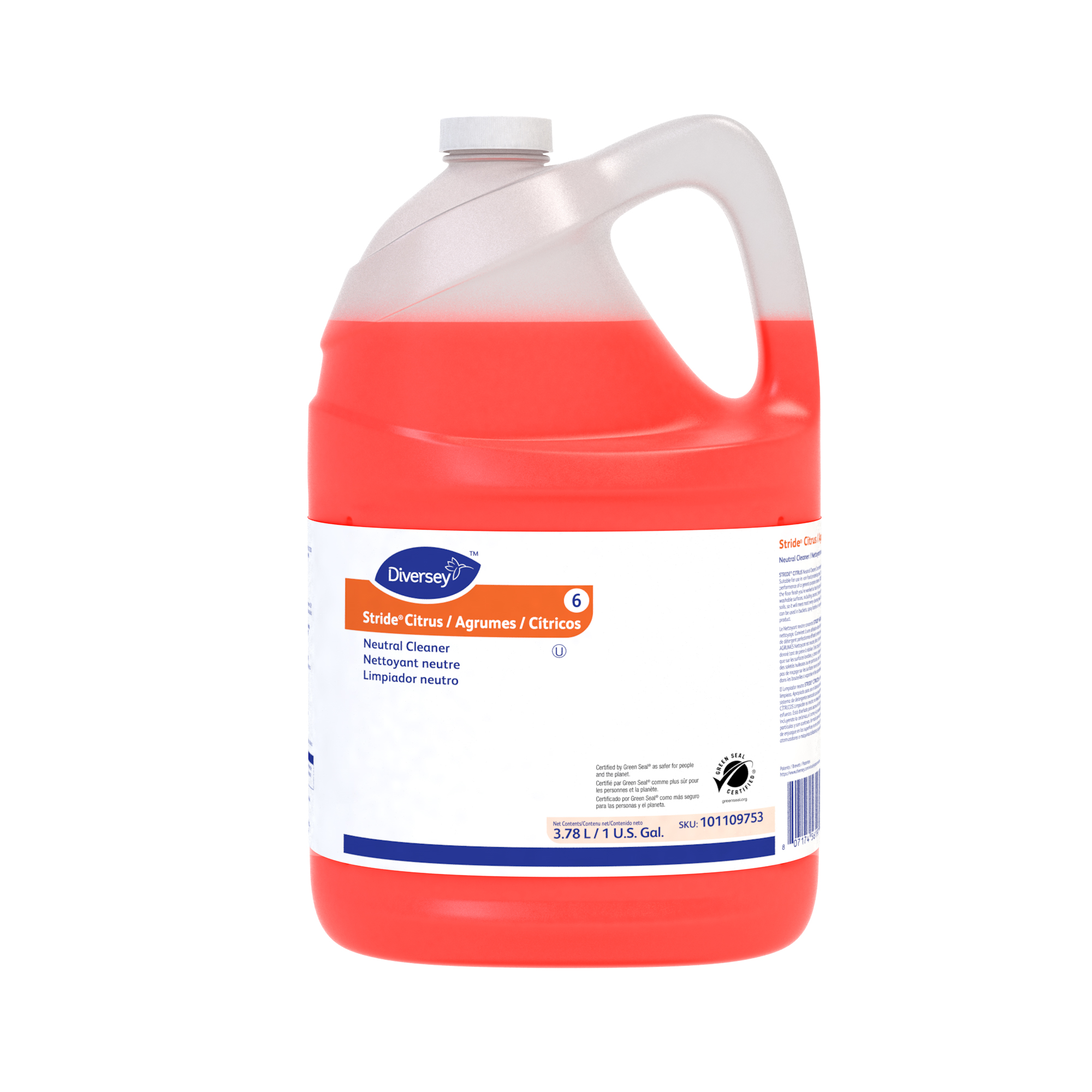 Stride Citrus Citrus Scent Cleaner 1 GAL 4/Case | Imperial Dade