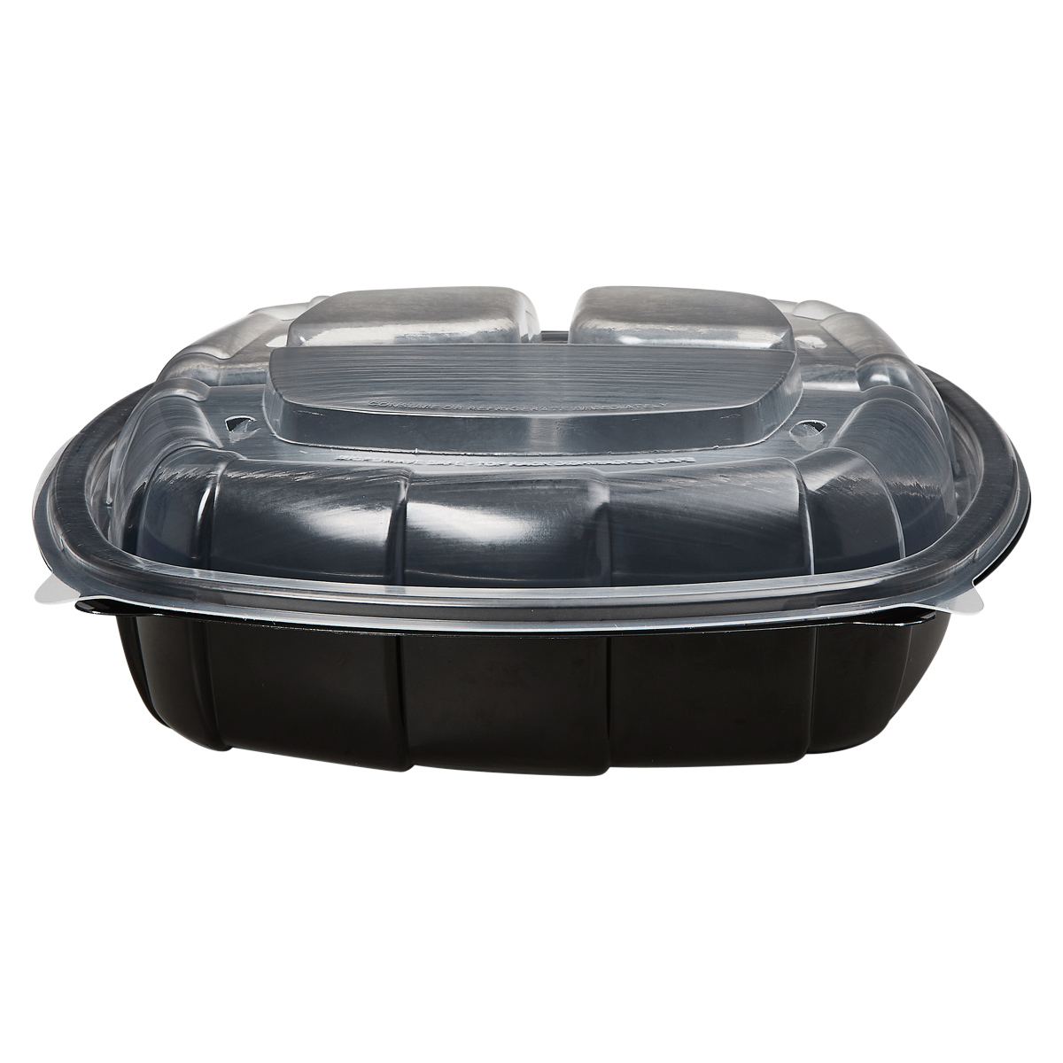 Victoria Bay Take-Out Container Hinged 9X9X2.5 IN 3 Compartment PP
