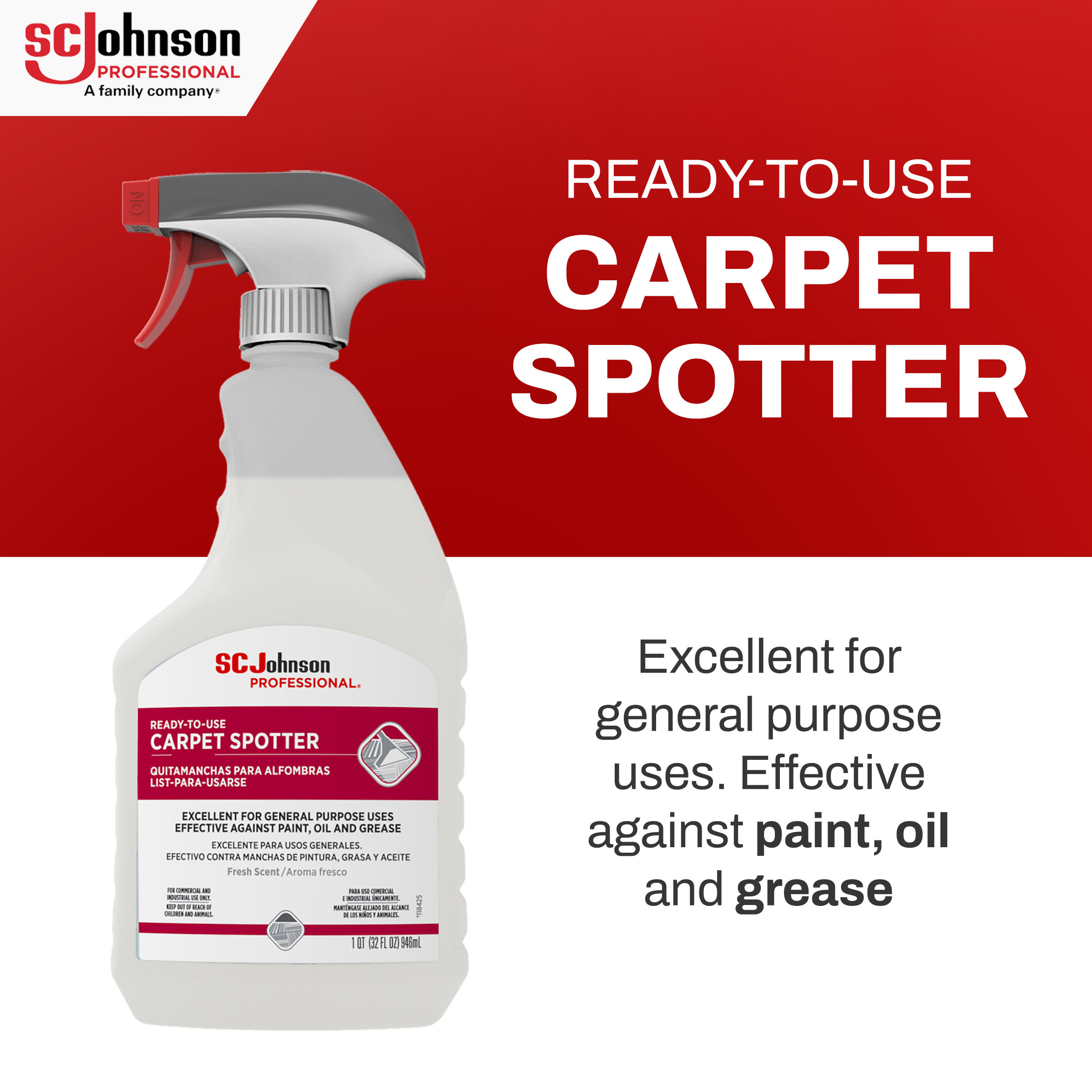 SC Johnson Professional® Fresh Scent Spot Remover 32 FLOZ RTU 6