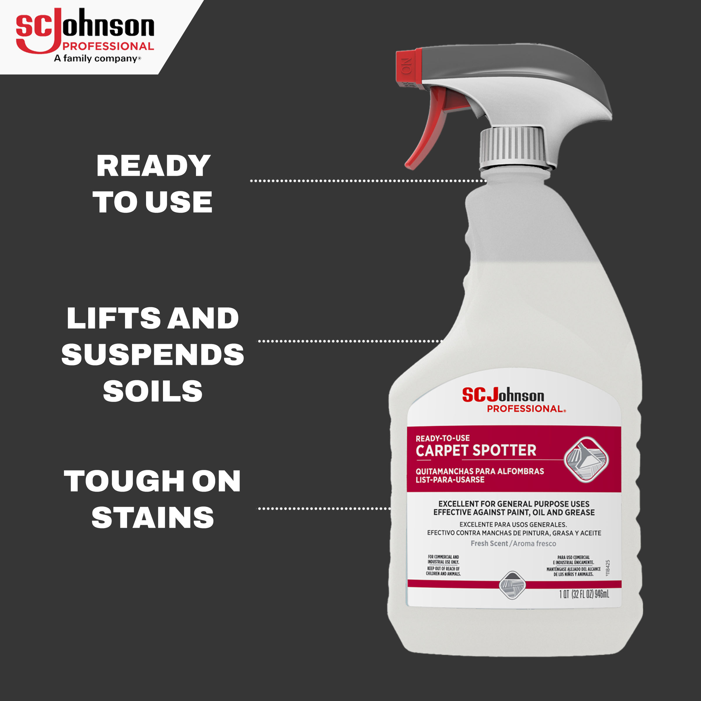 SC Johnson Professional® Fresh Scent Spot Remover 32 FLOZ RTU 6