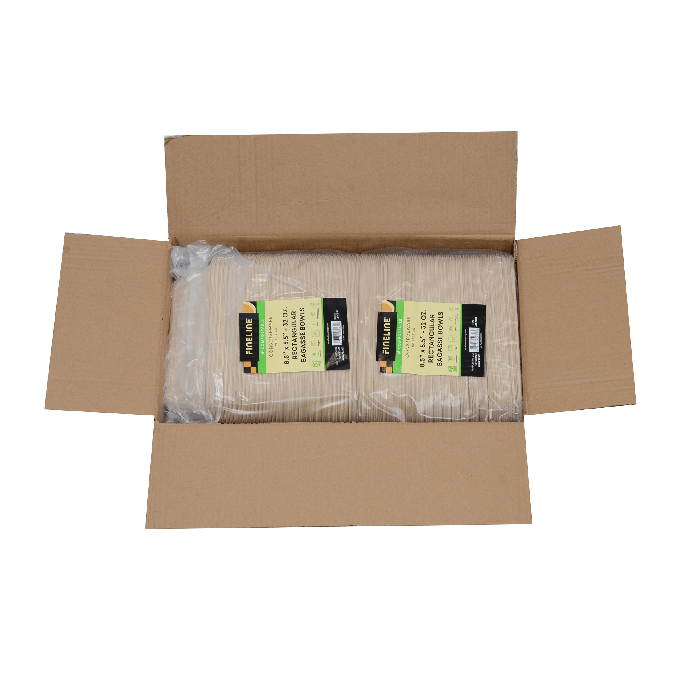 Bowl 32 OZ Pulp Fiber Rectangle 300/Case | Imperial Dade