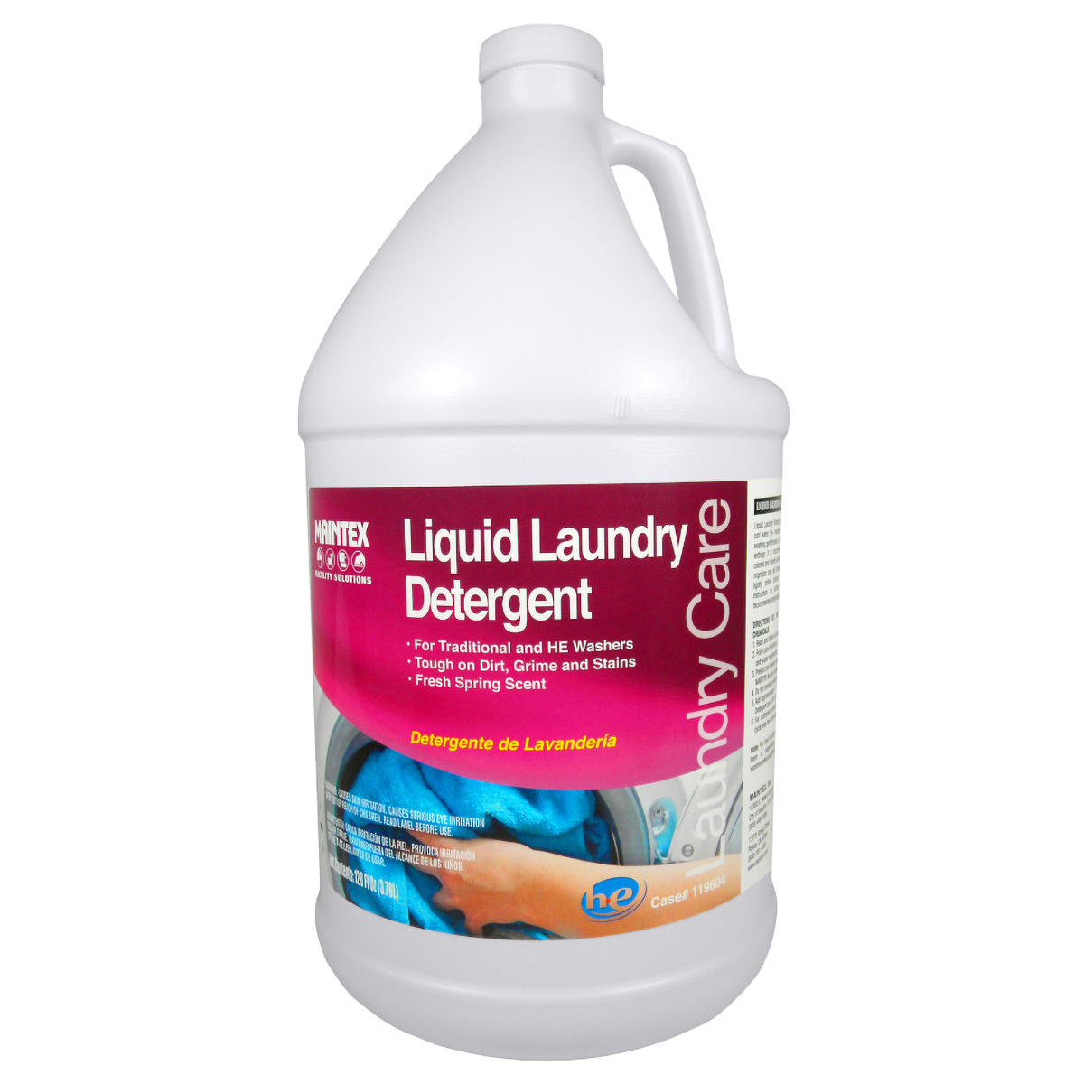 Fresh Scent Laundry Detergent 1 GAL Liquid High-Efficiency 4 Count