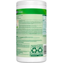 Clorox® EcoClean™ Disinfectant Wipe 75 Count/Pack 6 Packs/Case