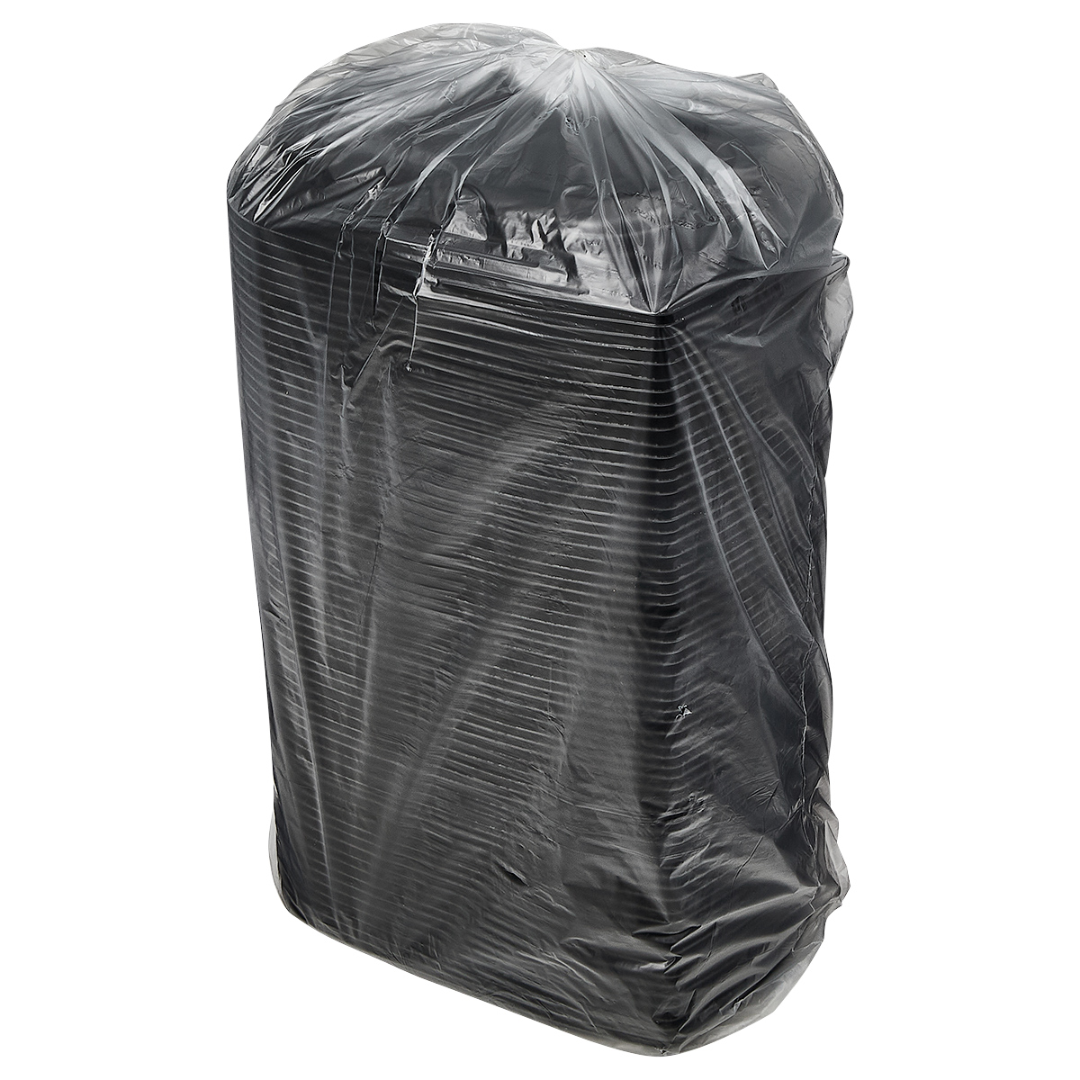 Victoria Bay Food Container 16 OZ MFPP Black Oblong Microwave Safe