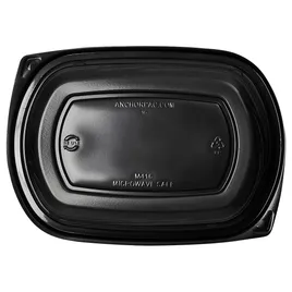 Victoria Bay Food Container 16 OZ MFPP Black Oblong Microwave Safe