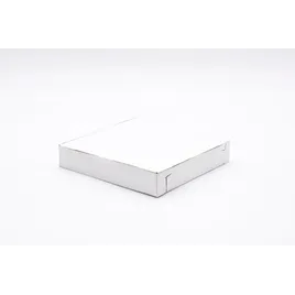 Pizza Box 8X8X1.5 IN Clay-Coated Paperboard White Plain 100/Bundle