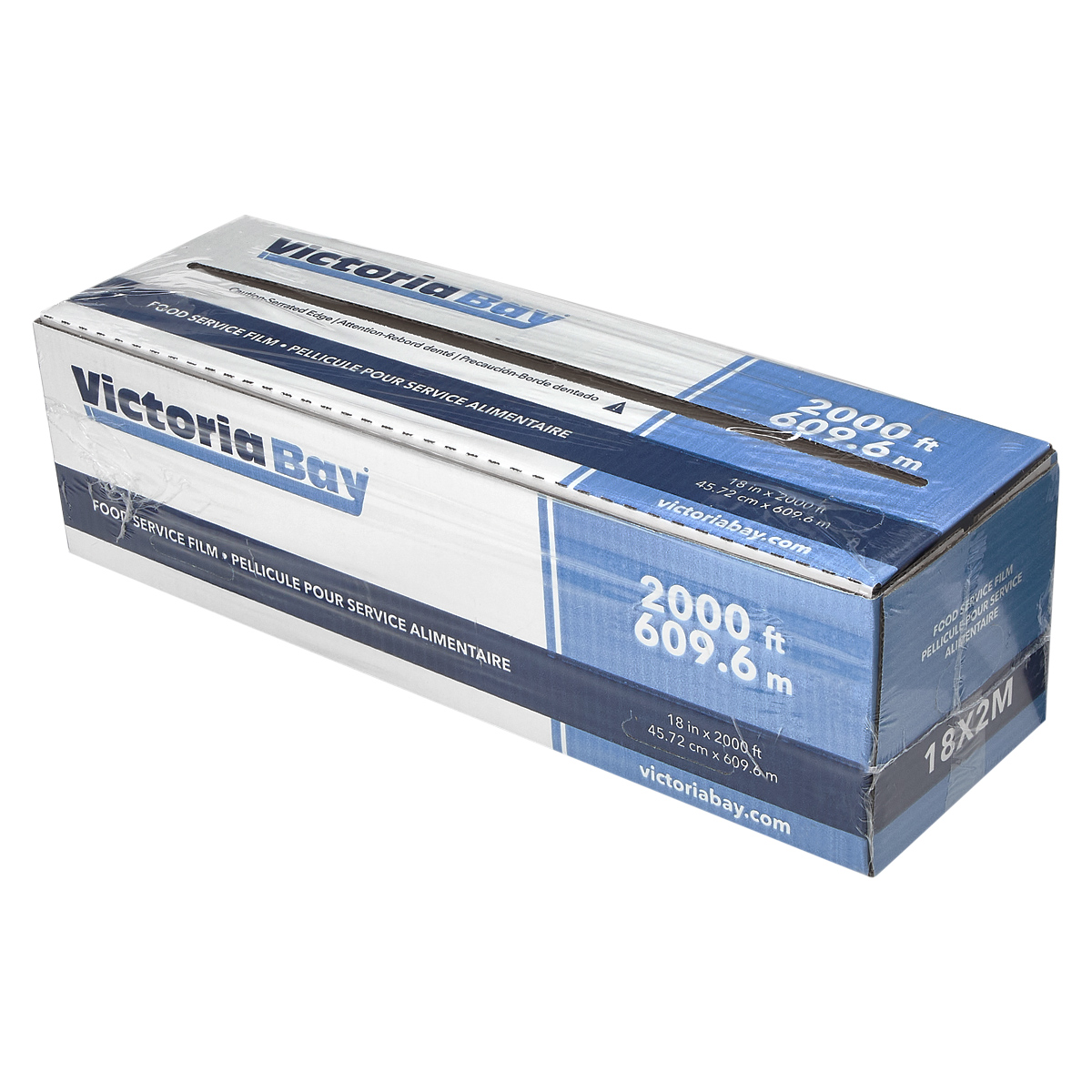 Victoria Bay Cling Film Roll 18IN X2000FT PVC 35 Gauge Clear 1