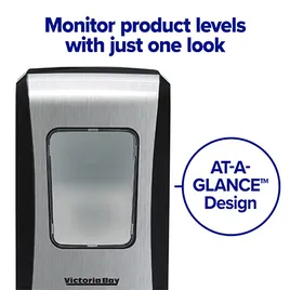 Victoria Bay Soap Dispenser 2000 mL 11.66X6.5X4.68 IN Black Manual