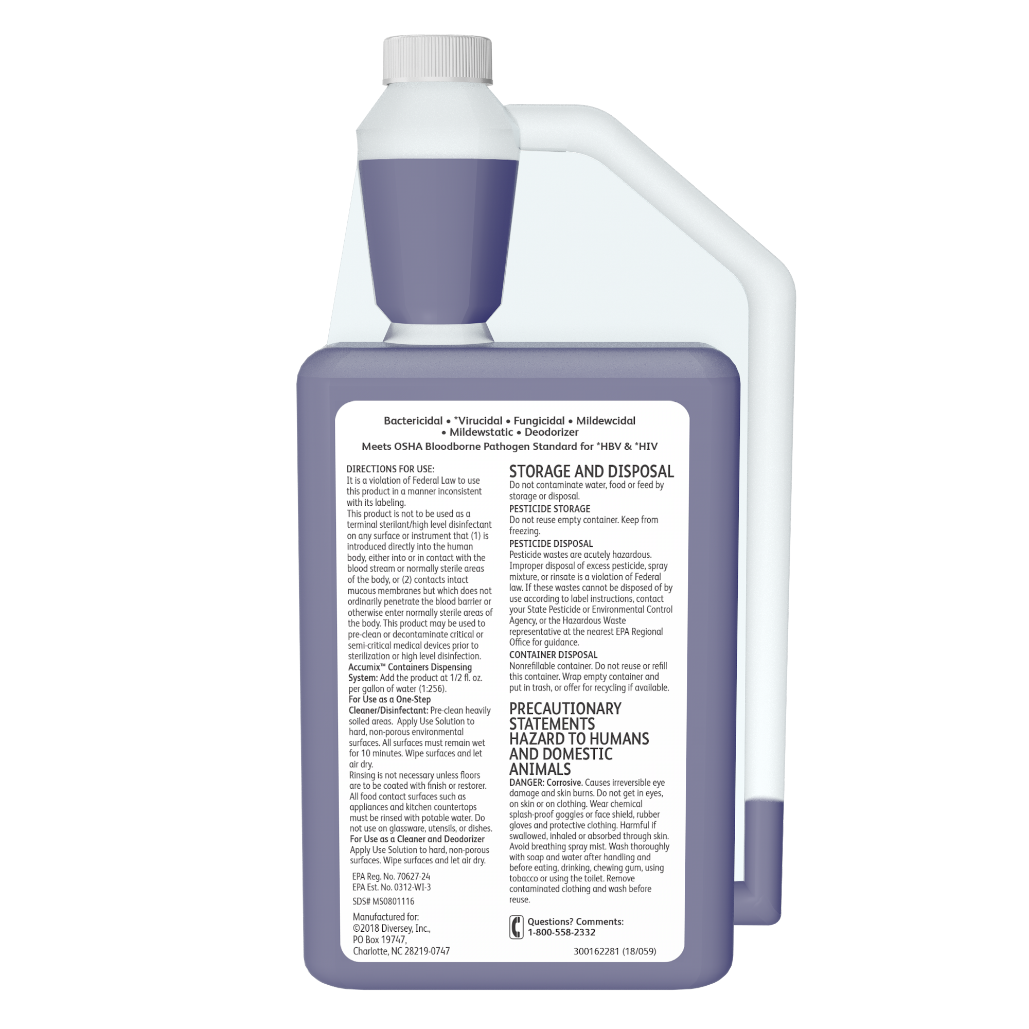 Virex® II 256 Mint One-Step Disinfectant Deodorizer 32 FLOZ Multi
