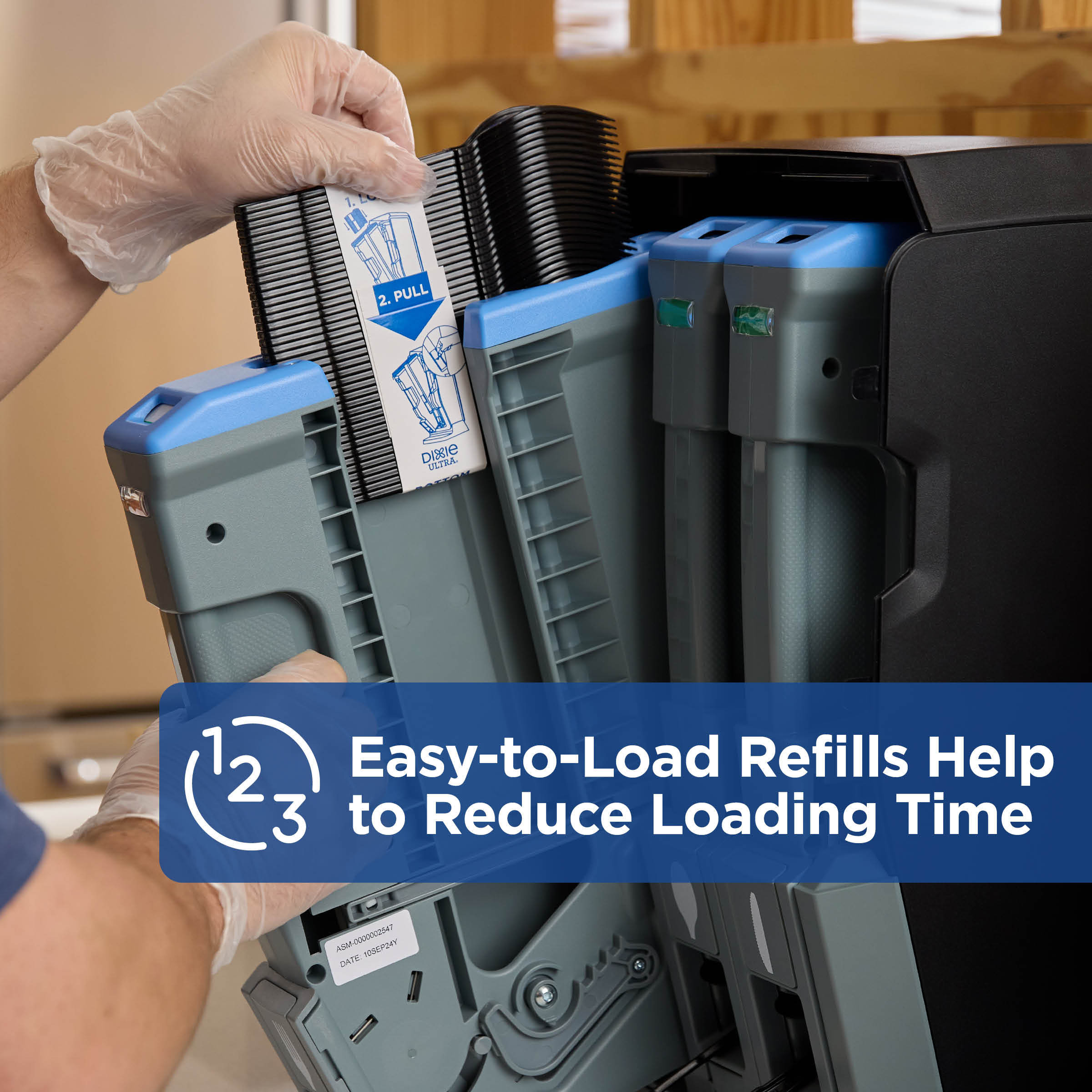 Dixie® Ultra SmartStock® Tri-Tower Series-T Cutlery Dispenser Mini