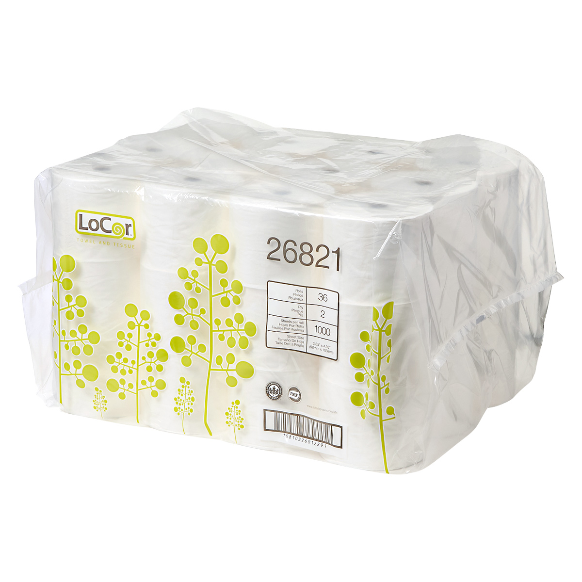NVI Locor® Toilet Paper & Tissue Roll 3.85X4.05 IN 2PLY
