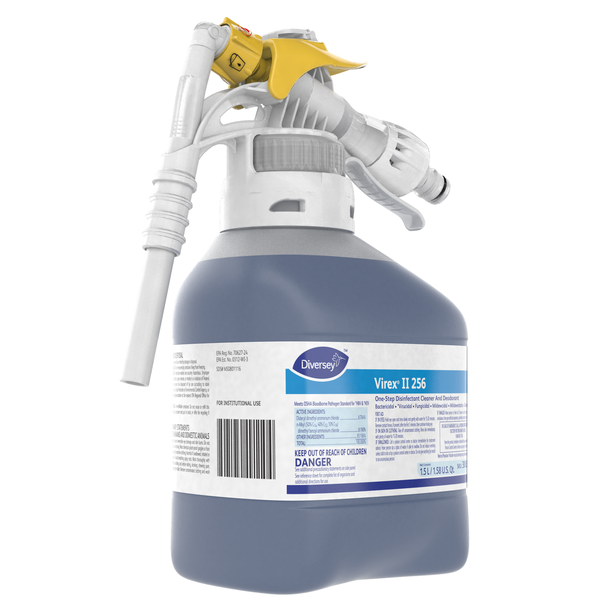 Virex® II 256 Mint One-Step Disinfectant Deodorizer 1.5 L Multi