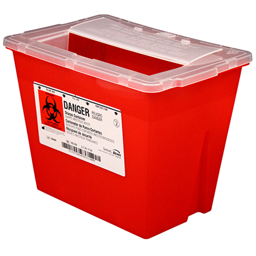 Impact® Sharp Object Container 2 GAL Red 1/Each | Imperial Dade