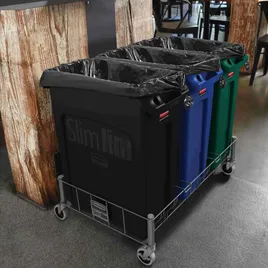 Garbage シングル Slim Jim® 1-Stream Recycling Bin 11X22X30 IN 23 GAL 92 QT