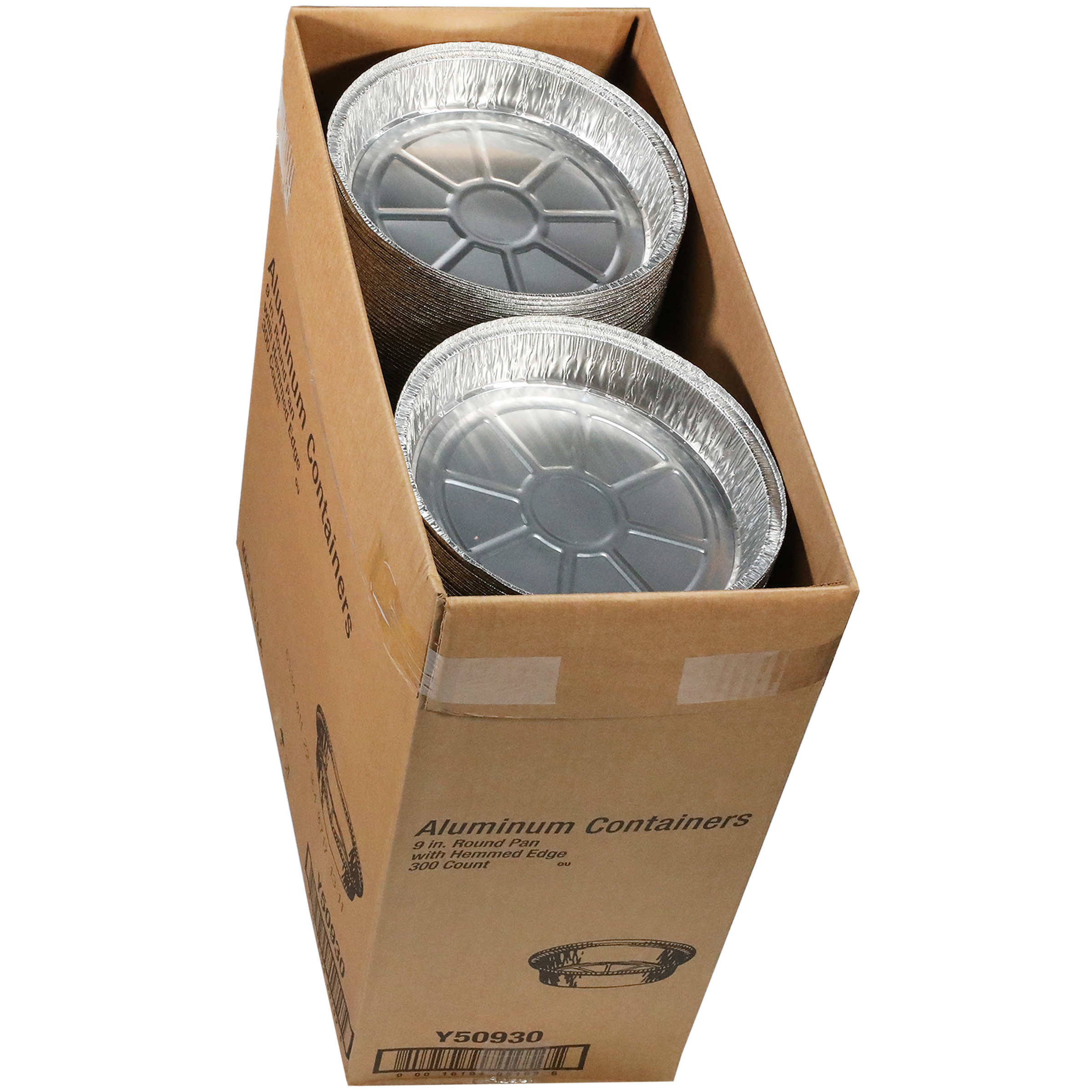 Take-Out Container Base 8.4X1.7 IN Aluminum Silver Round