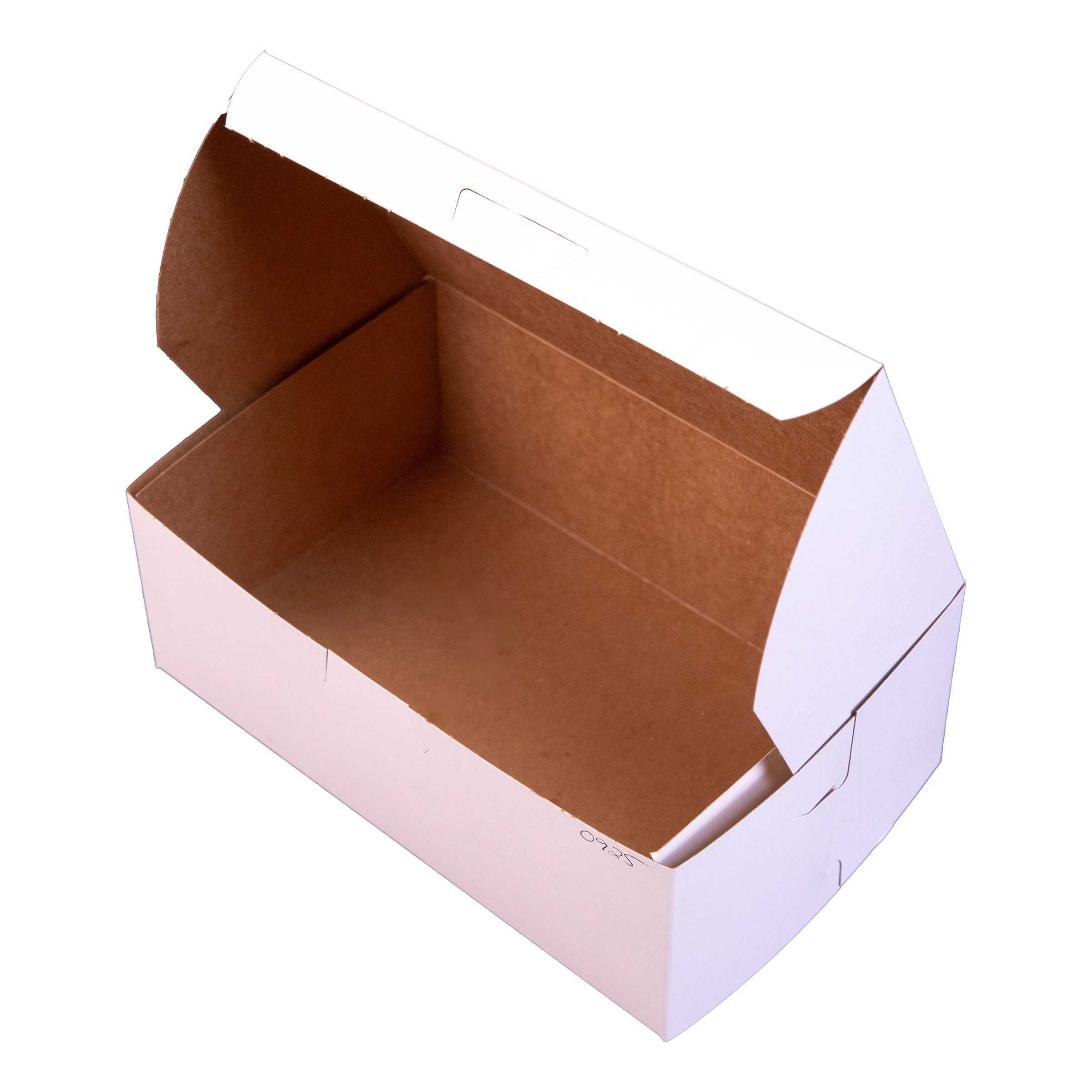 Bakery Box 8X5X3 IN Clay-Coated Kraft Board White Kraft Rectangle