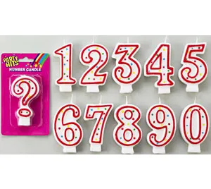 Number Candle #3 12/Pack | Imperial Dade
