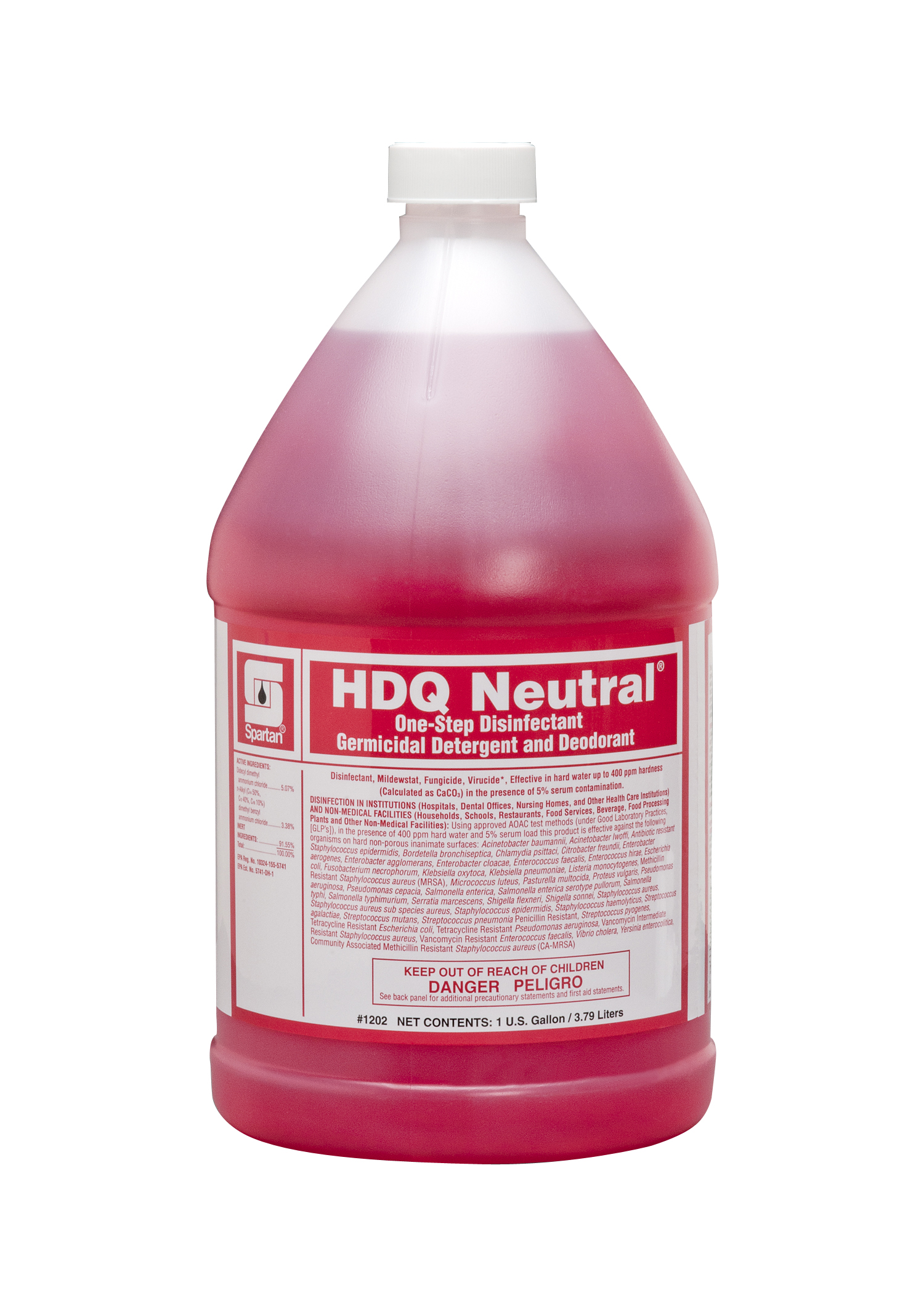 HDQ Neutral® Citrus Scent Disinfectant Cleaner 1 GAL Multi Surface