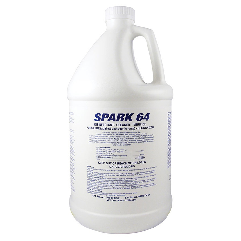 Spark 64 Disinfectant 1 GAL Phosphate-Free Virucidal Deodorizing