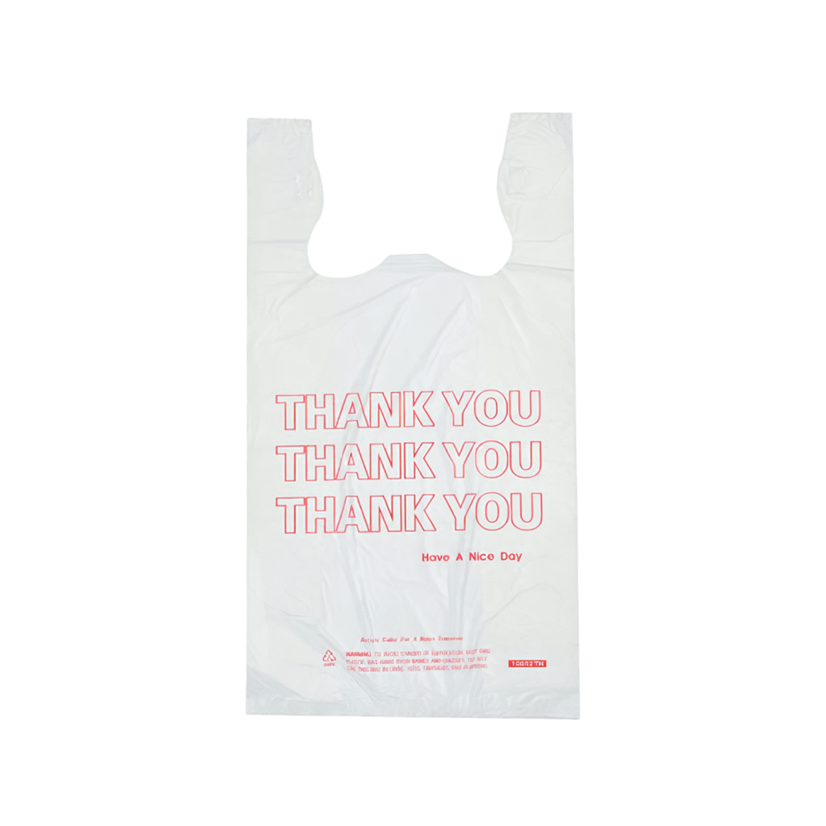 小物 thank you Hilex® Bag 1/6 HDPE 13MIC Thank You T-Sack 1000/Case | Imperial Dade