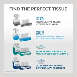 Pacific Blue Select Facial Tissue 8.4X7.5 IN 2PLY Tissue