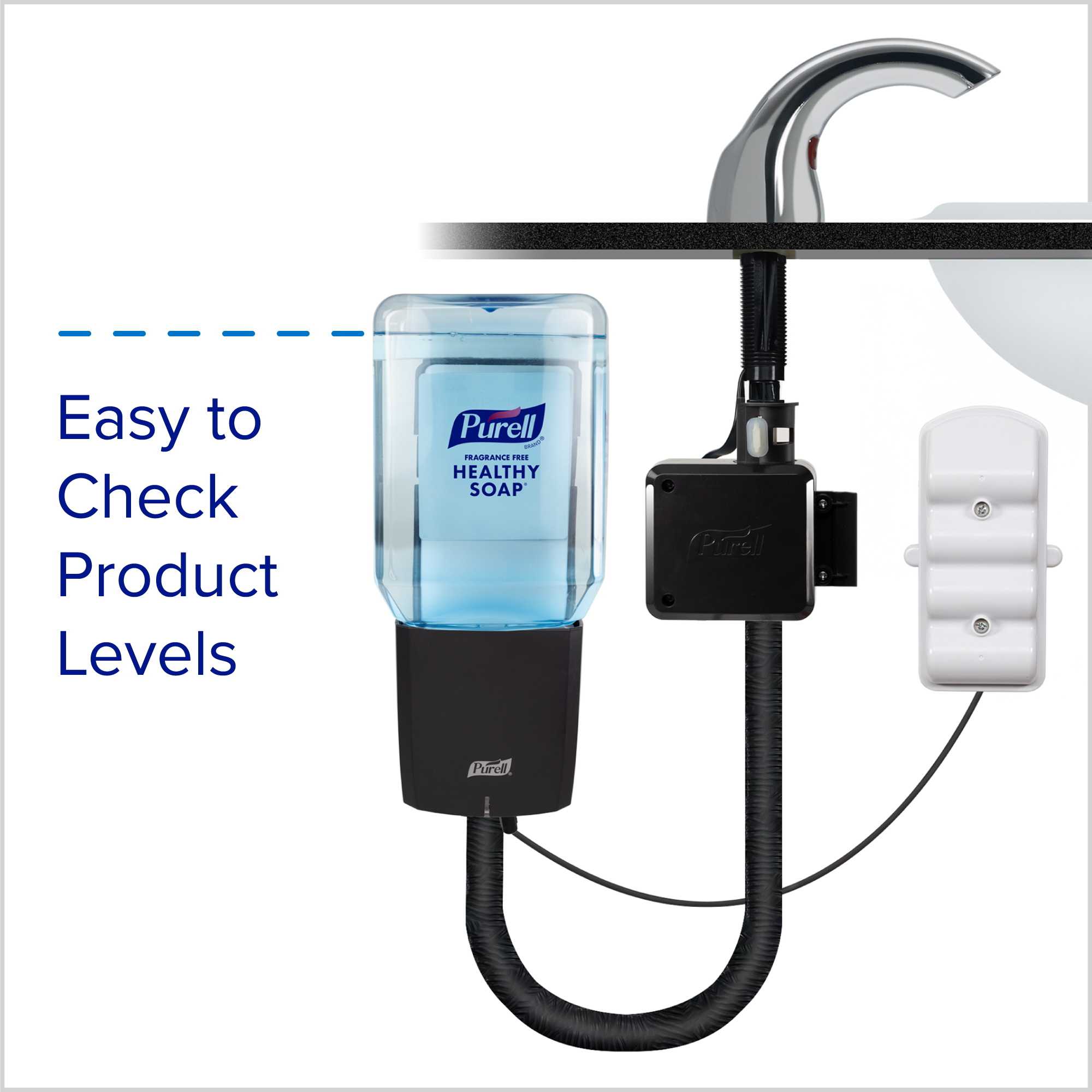 Purell® CX10 Soap Dispenser 2000 mL Chrome Counter Mount P-Spout