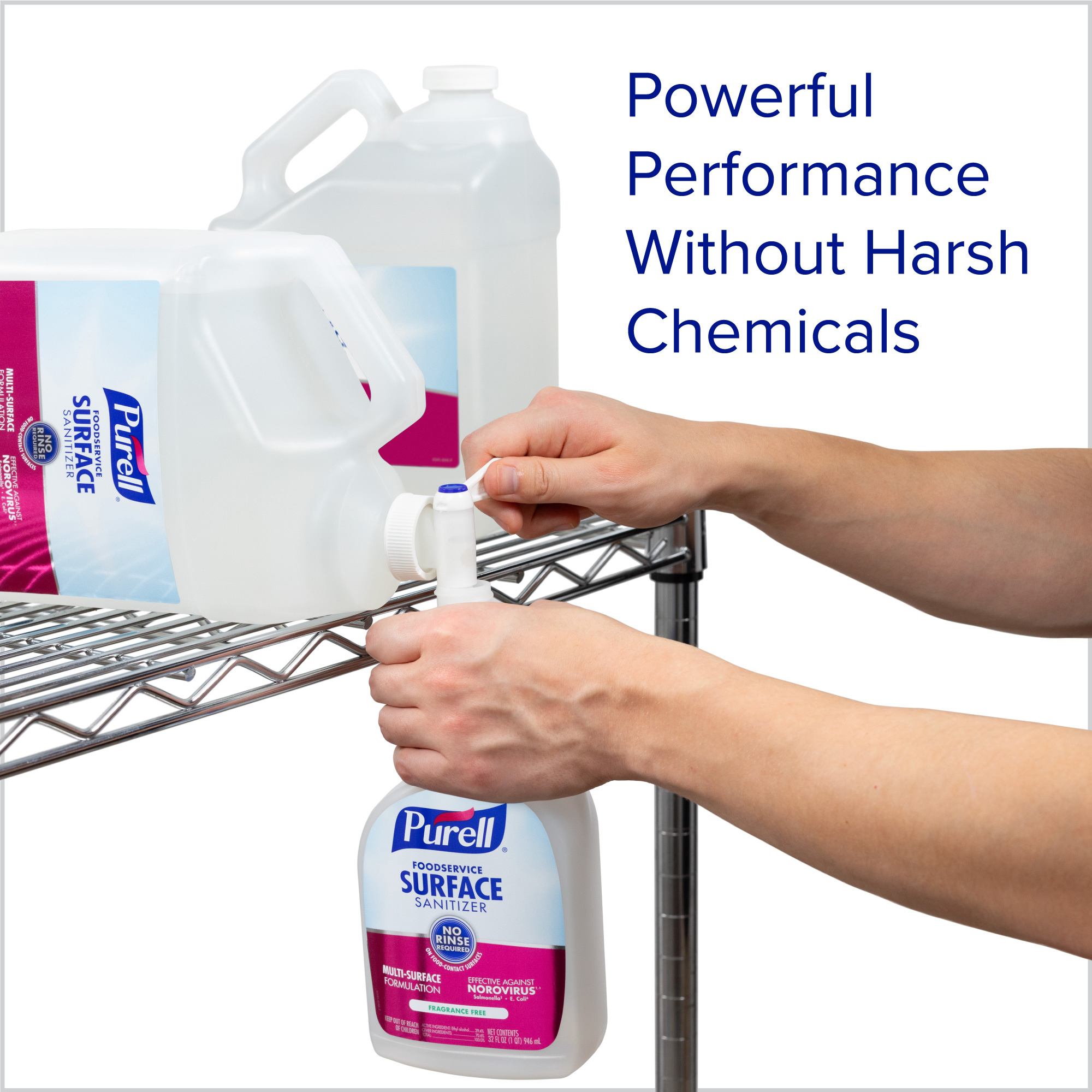 Purell® Unscented Food Service Sanitizer 1 GAL Multi Surface RTU 4