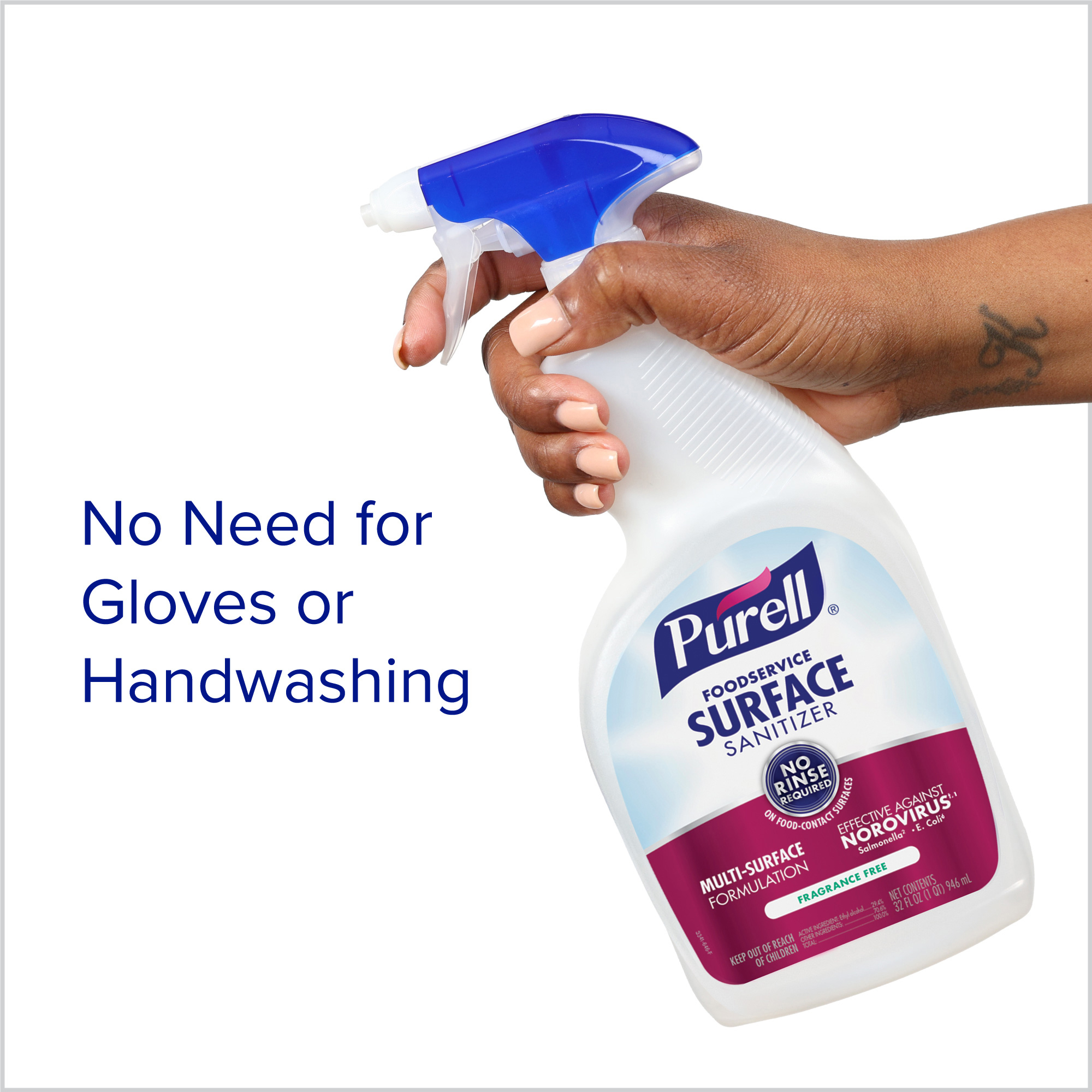 Purell® Unscented Food Service Sanitizer 1 GAL Multi Surface RTU 4