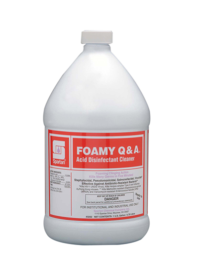 Foamy Q & A® Floral Citrus Disinfectant Cleaner 1 GAL Acidic Acid
