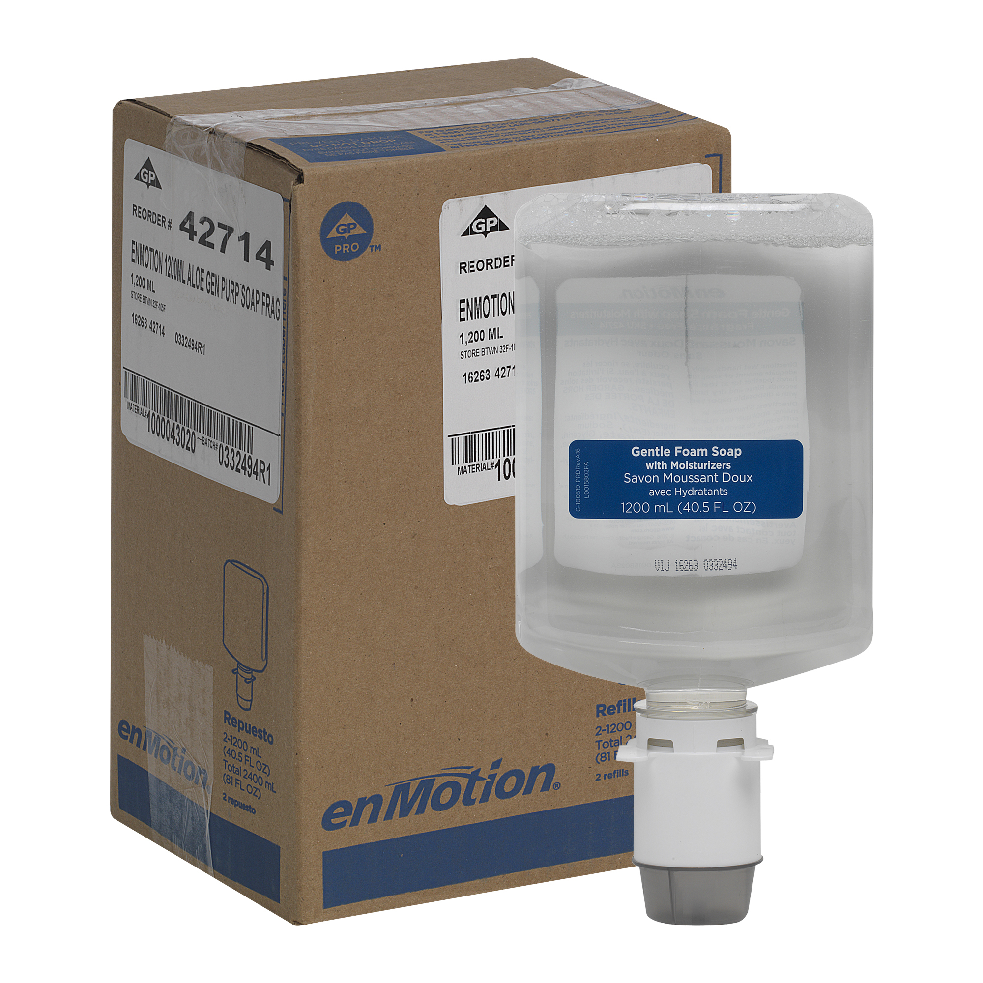 enMotion® Hand Soap Foam 1200 mL Unscented Fragrance Free Clear