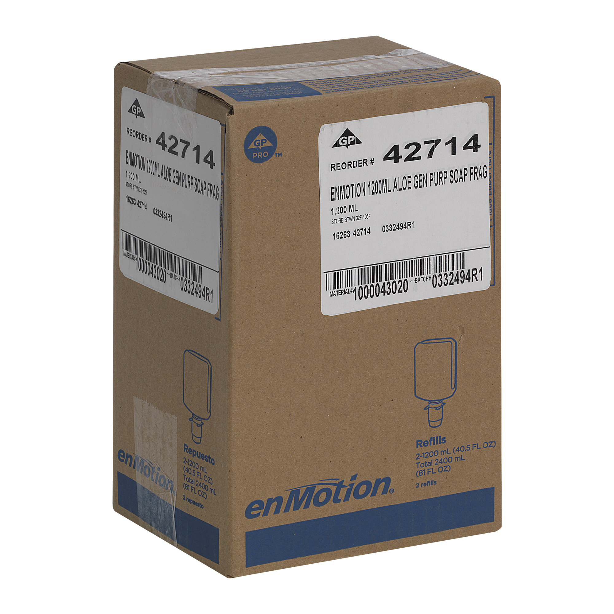 EnMotion Gen2 Gentle Moisturizing Foam Soap Refill - 1200 ML Bulk Size For Touchless Dispensers