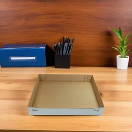 Cake Box 18X14X5 IN Corrugated Paperboard Rectangle 2-Piece