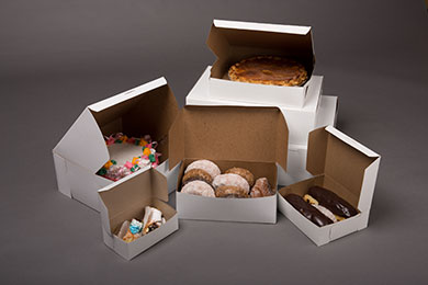 Easy Lock Cake Box 12X12X5.5 IN SUS Paperboard CRB White Square