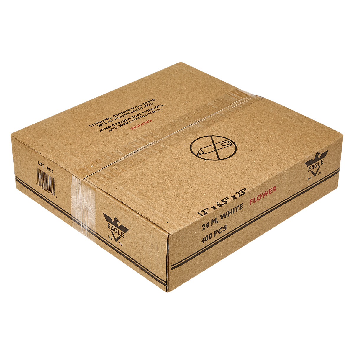 Bag 12X6.5X22 IN Plastic 20MIC Flower T-Sack Gusset 400/Case