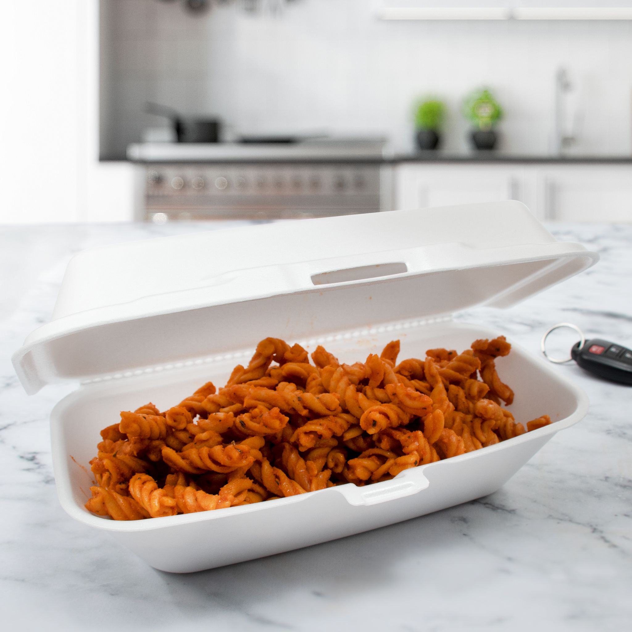 Dart® Hoagie & Sub Take-Out Container Hinged 9.8X5.2X3.3 IN XPS